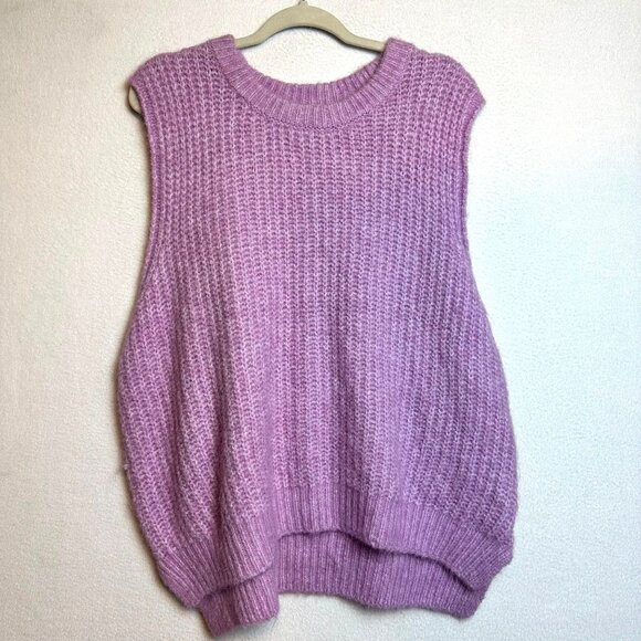Universal Thread Jackets & Blazers - Universal Thread Knit Vest Womens XXL Purple Academia Preppy Chic Boho Minimal